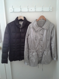 winter coat and rain coat
